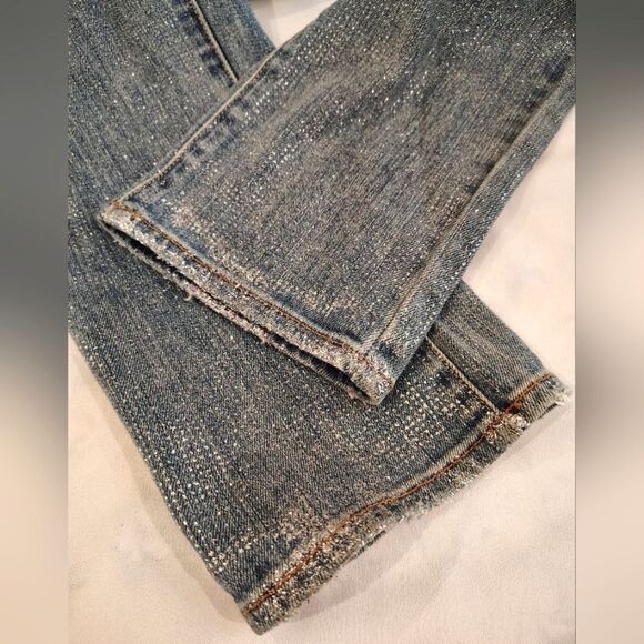 American Eagle Outfitters Distressed Stretch Skinny Jeans Denim Pants Sz 10 - Picture 13 of 16